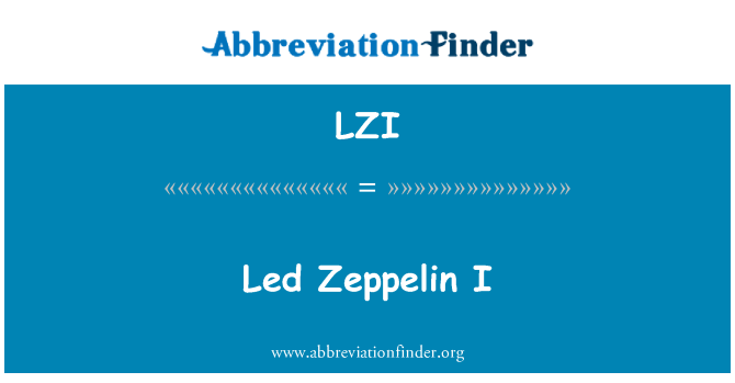 LZI: Led Zeppelin I