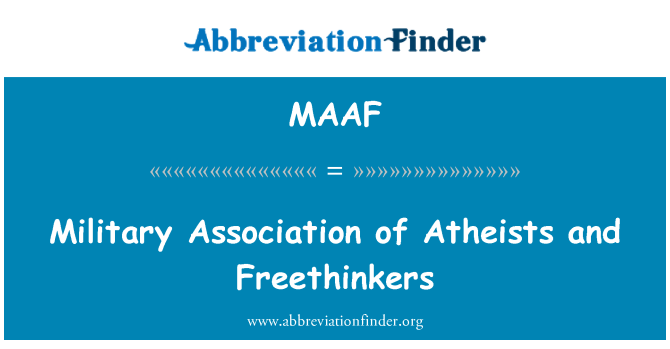 MAAF: Militari ta ' l-assoċjazzjoni ta ' Atheists u Freethinkers