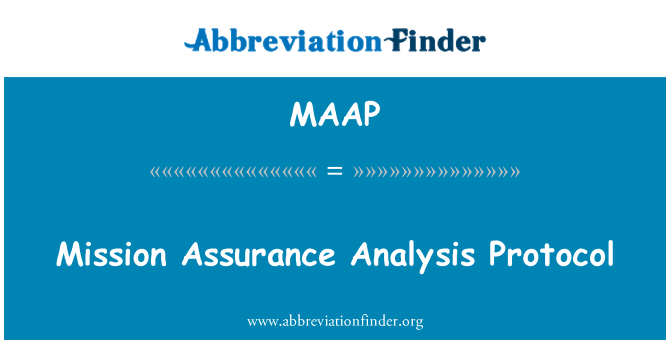 MAAP: ミッション保証の分析のプロトコル