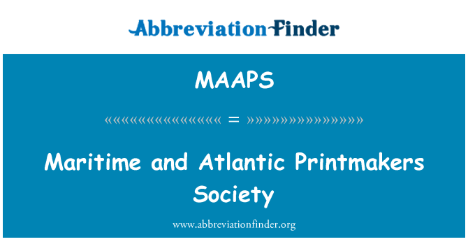 MAAPS: Maritime und atlantische Printmakers Gesellschaft