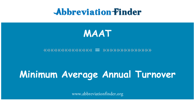 MAAT: Minimálny priemerný ročný obrat