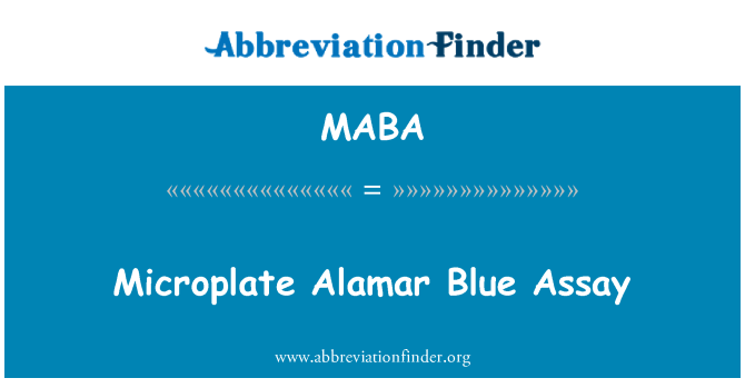 MABA: Microplate blau Alamar assaig