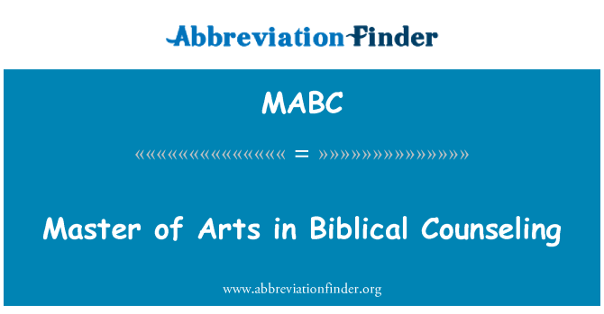 MABC: Arts de mèt nan konsèy Biblik