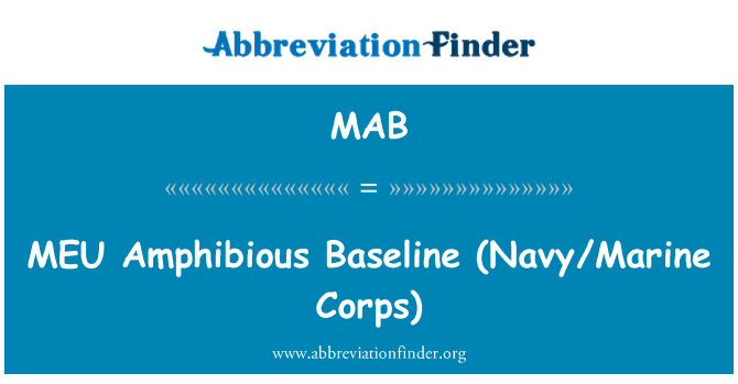 MAB: Base soumaren MEU (marin/marin Corps)