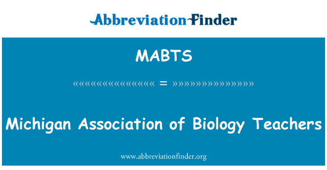 MABTS: Michigan vereniging van biologie leraren