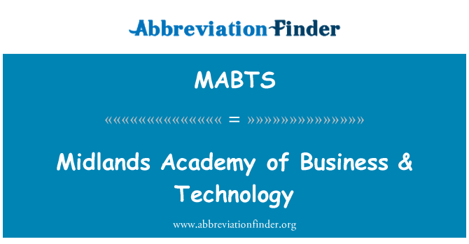 MABTS: Midlands Academy of Business & technológie