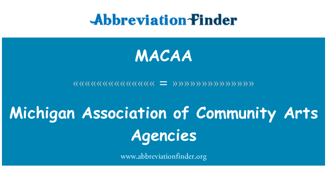 MACAA: Michigan ligipääsuõigust Arts Association