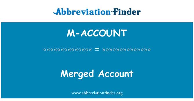 M-ACCOUNT: マージされたアカウント