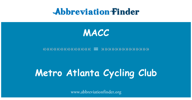MACC: Metrou Atlanta ciclism Club