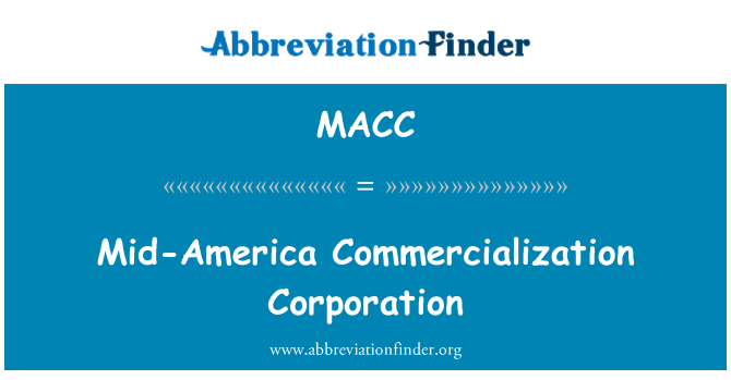 MACC: Keski-Amerikan kaupallistaminen Corporation
