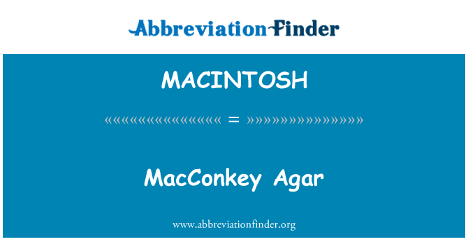MACINTOSH: Krevním agaru
