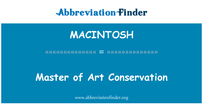 MACINTOSH: Mistr umění zachování