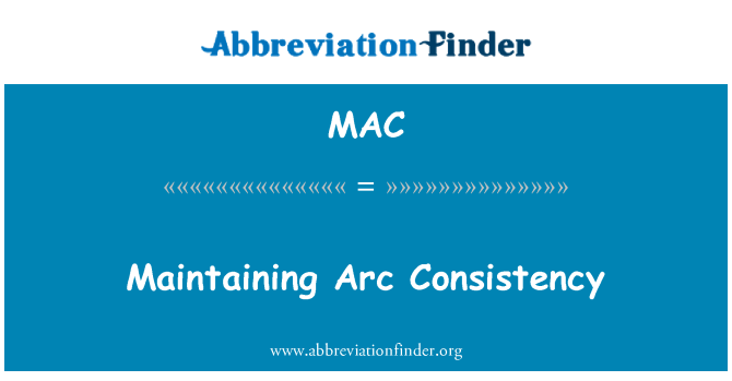 MAC: Manteniment Arc consistència