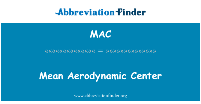 MAC: : Sant Aérodynamique