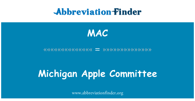 MAC: Michigan Apple Comité