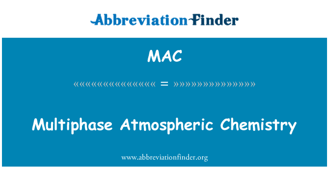 MAC: Flerfasiga atmosfärisk kemi