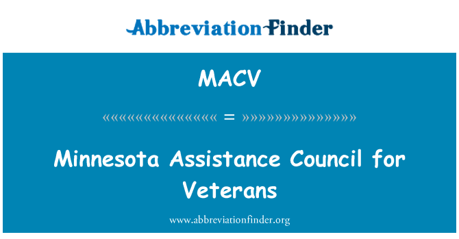 MACV: Minnesota asistans konsèy pou Veteran lagè