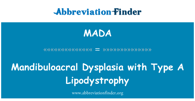 MADA: Mandibuloacral 不典型增生與 A 型代謝