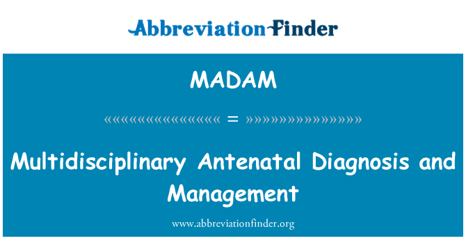 MADAM: Pandan Soins Diagnostic Et Gestion