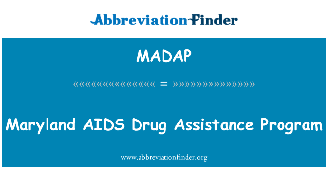 MADAP: 马里兰州艾滋病药物援助计划