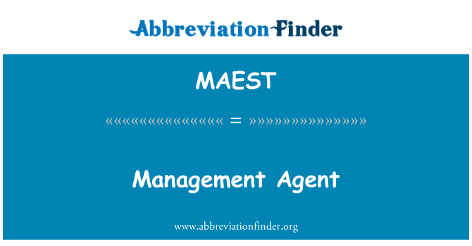 MAEST: Management Agent