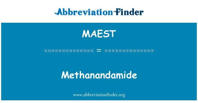 MAEST: Methanandamide