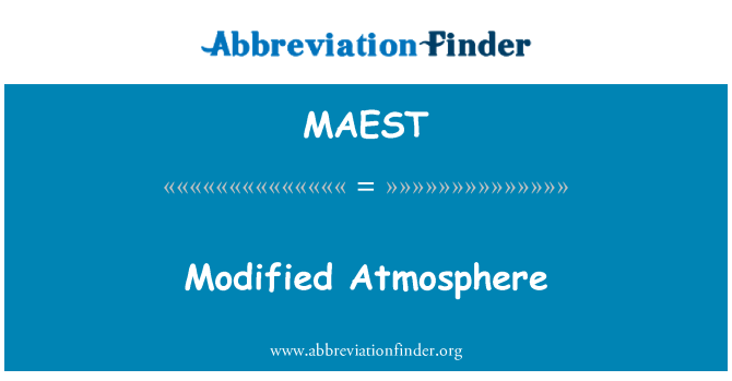 MAEST: Modifikované atmosféry