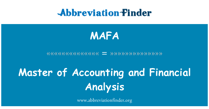 MAFA: Master di contabilità e analisi finanziaria