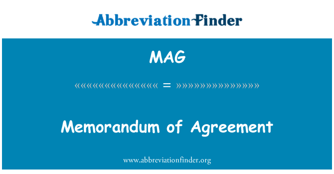 MAG: Memorandum ta ' Ftehim
