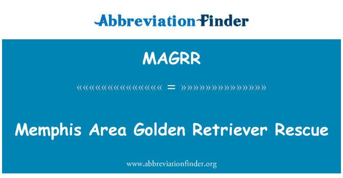 MAGRR: Memphis Area Golden Retriever Rescue