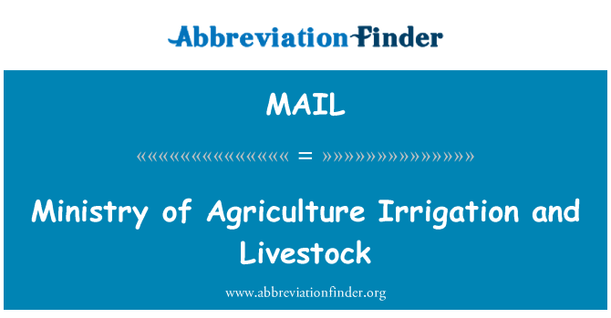MAIL: Ministerului Agriculturii, de irigare şi animale