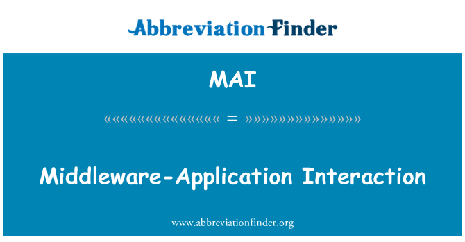 MAI: Interazzjoni middleware-applikazzjoni