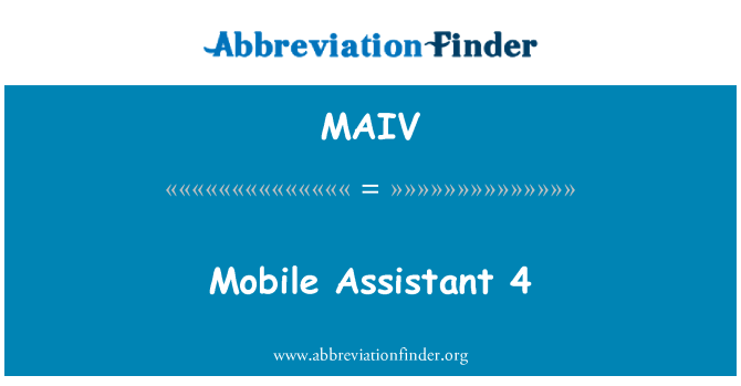 MAIV: Mobilni asistent 4
