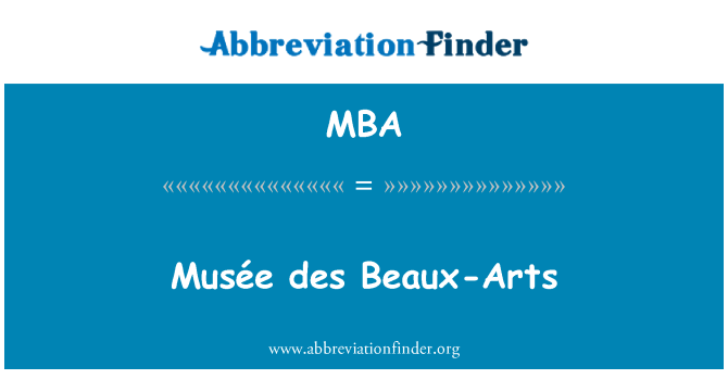 MBA: Musée des Beaux-Arts-ra