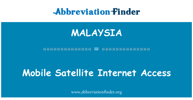 MALAYSIA: Liikuva kosmoseside internetiühendus