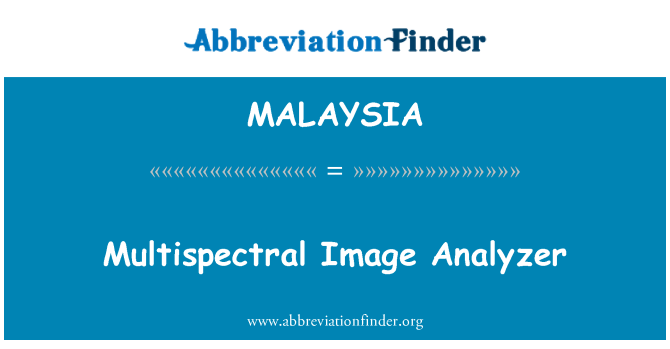 MALAYSIA: Multispektrálního obrazu analyzátor