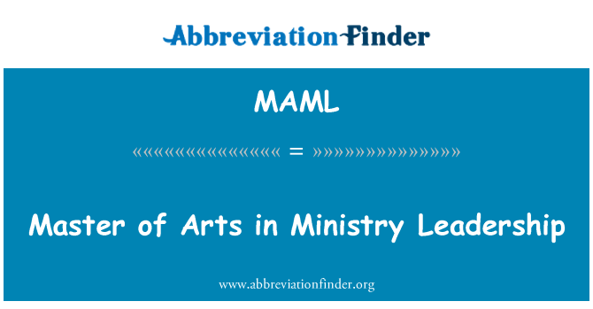 MAML: מאסטר לאמנויות בהנהגה משרד