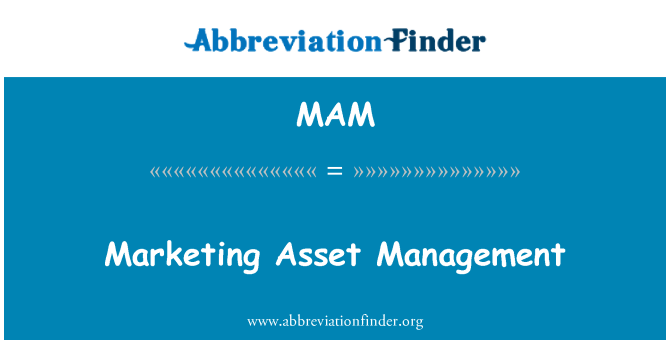 MAM: Marketing Asset Management