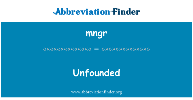 mngr: Non