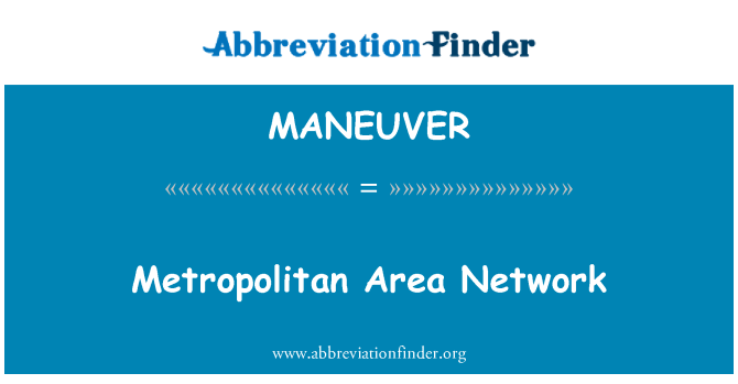 MANEUVER: Jaringan wilayah metropolitan