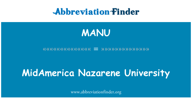 MANU: MidAmerica, nonm Nazarèt Inivèsite
