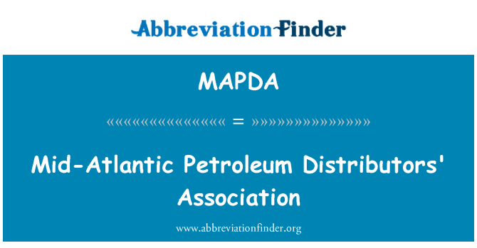 MAPDA: Mid Atlantic Petroleum Distributors Association