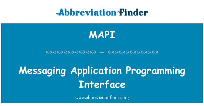MAPI: Interface de programmation d'applications de messagerie