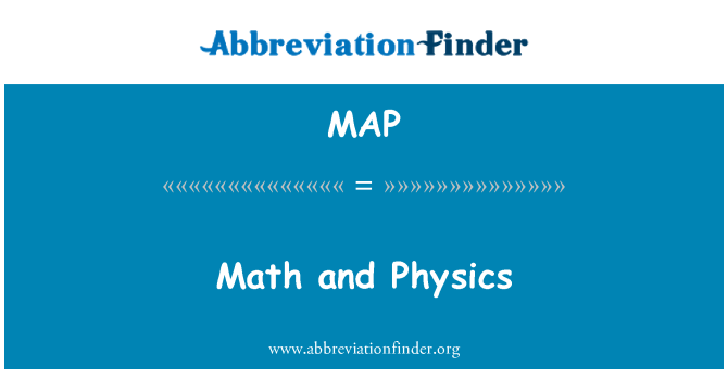 MAP: Matematika dan fisika