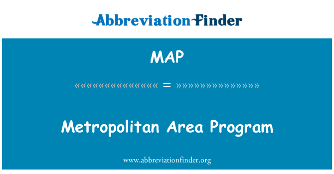 MAP: Metropolitná oblasť Program