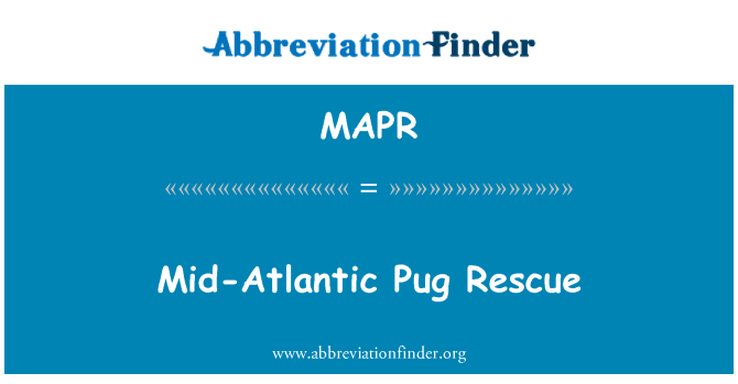 MAPR: Penyelamatan Mid-Atlantic Pug