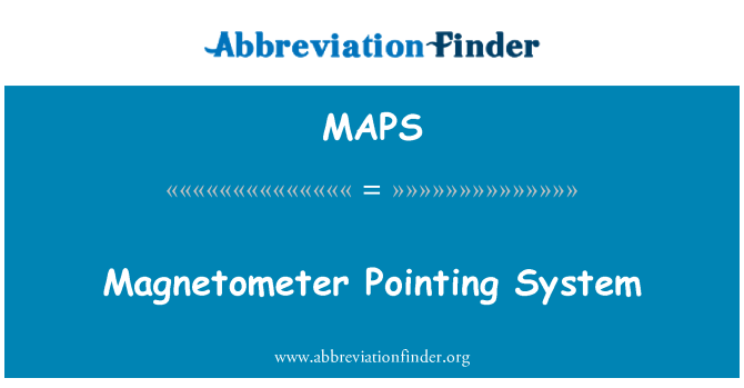 MAPS: System pwyntio magnedomedrig