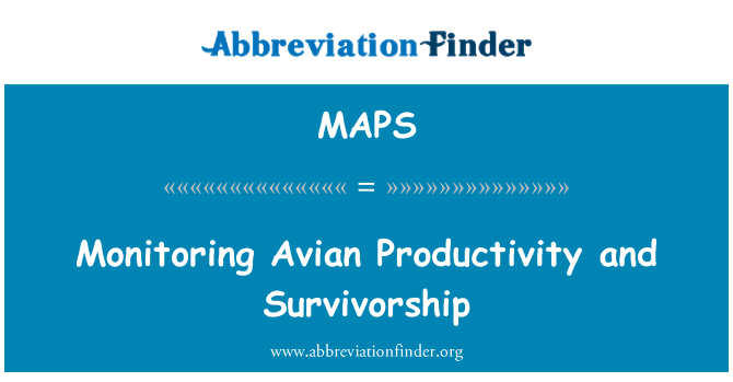 MAPS: Sopravvivenza e monitoraggio produttività aviaria