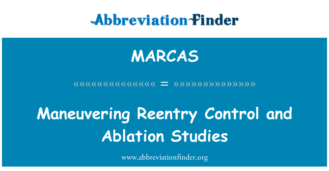 MARCAS: Manøvrering Reentry kontrol og Ablation undersøgelser
