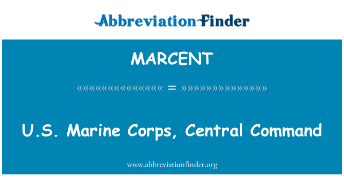 MARCENT: US Marine Corps, stožer